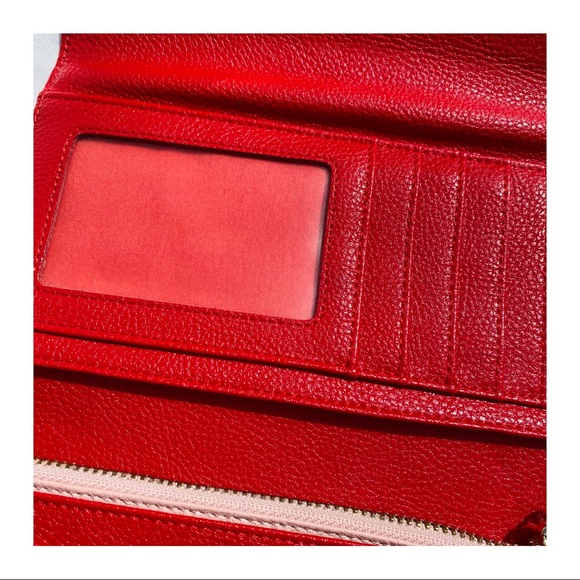 REVIEW Red Quilted Bow Large Wallet - Picture 6 of 6